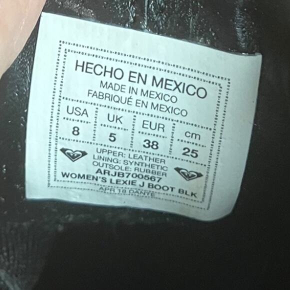 Roxy Black Suede Leather Studded Booties Lexie J Size 8 / EU 38 - Picture 3 of 7